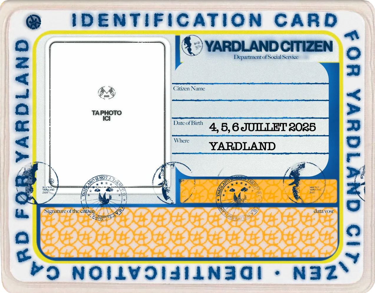 Yardland Citizen ID Card